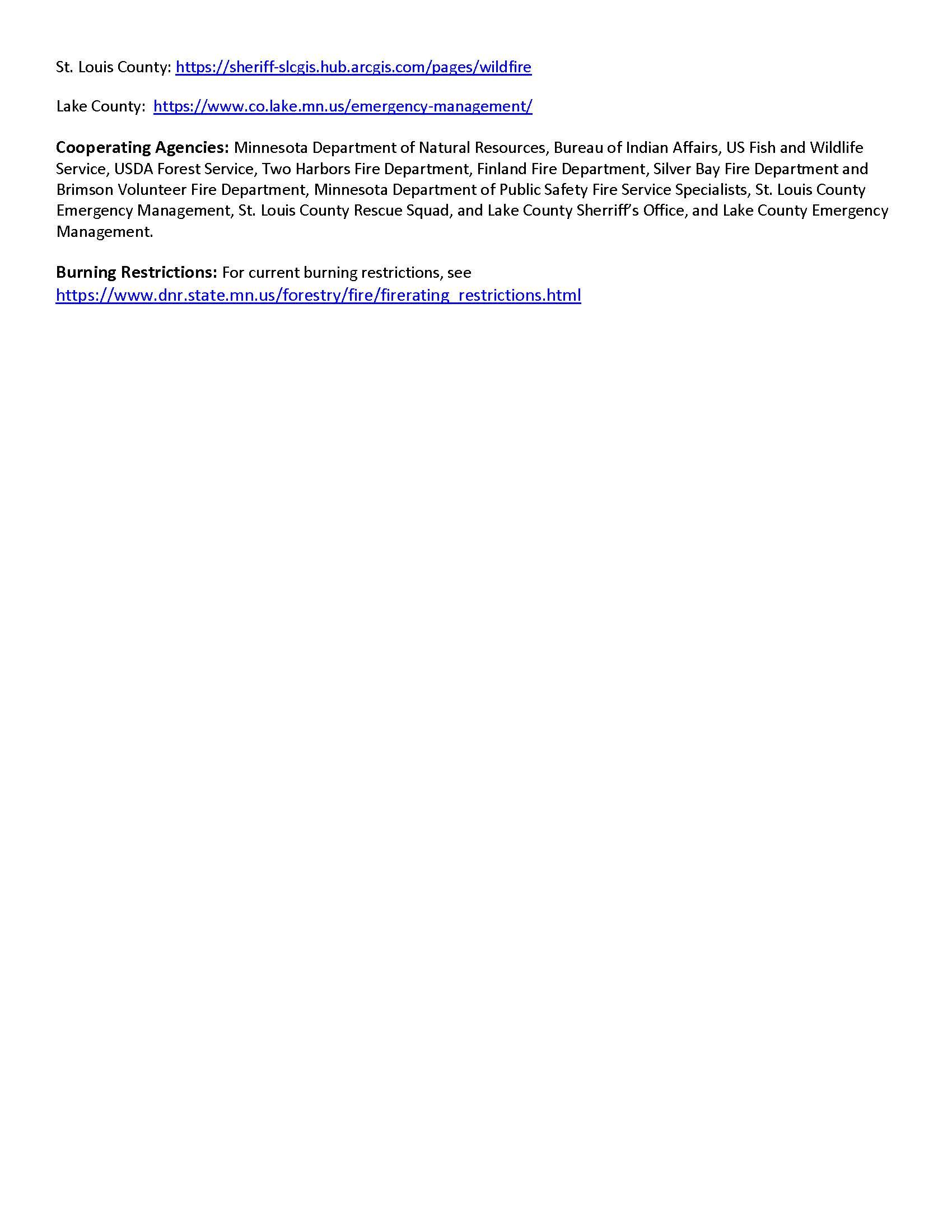 Jenkins Creek Fire Update page 2