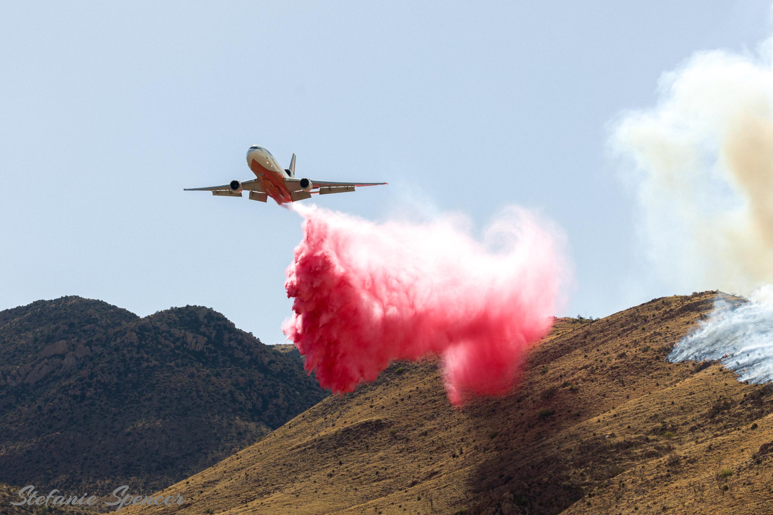 Large Air Tanker working Stronghold Fire on Monday