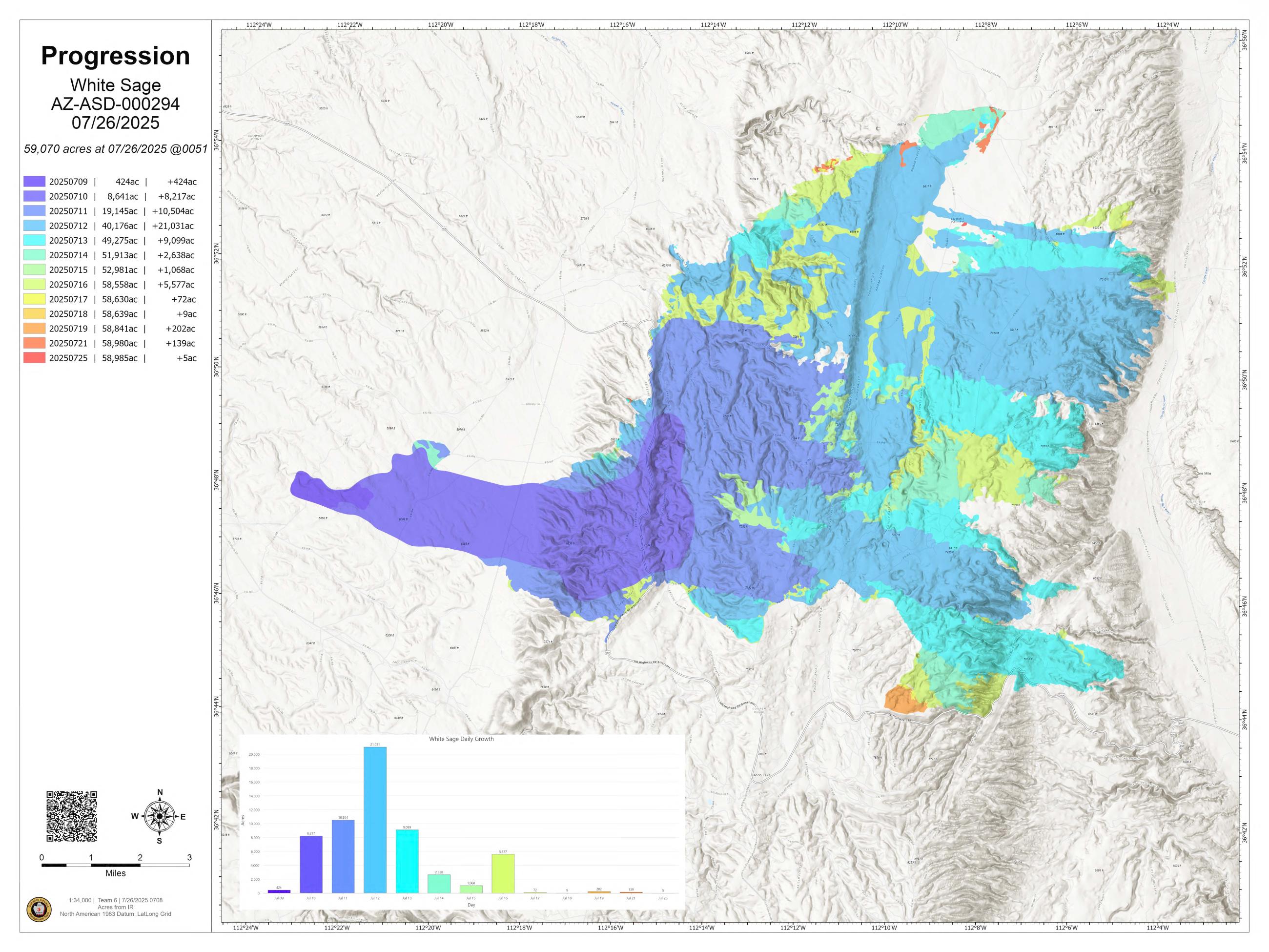 White Sage Fire final progression map (KNF-NKRD) - 26 Jul 2025