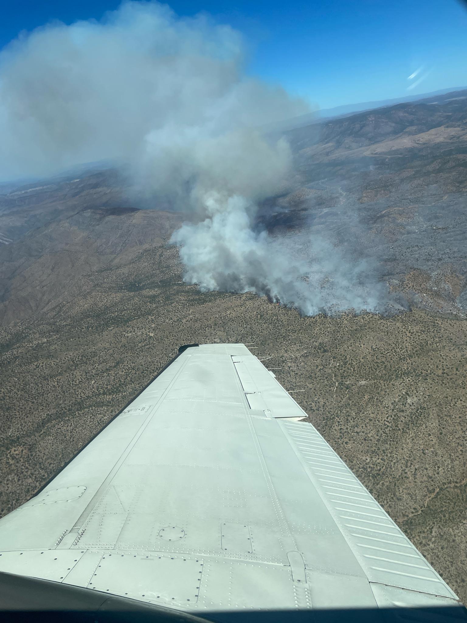 Aerial view looking east 062026