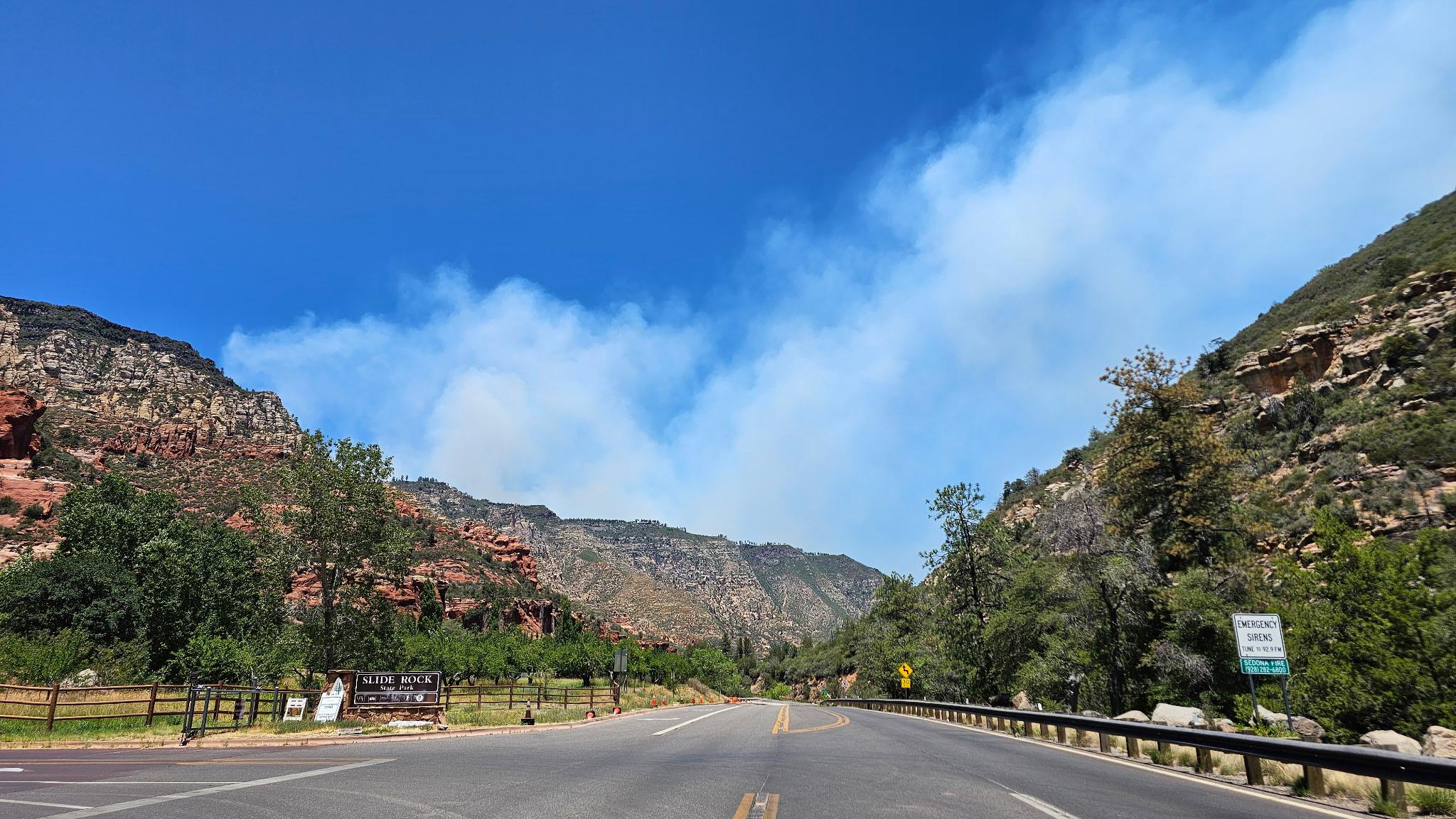 Increased smoke the afternoon of June 23, 2026