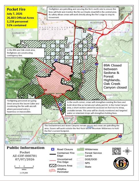 Pocket Fire Activity Map 07-07-2026