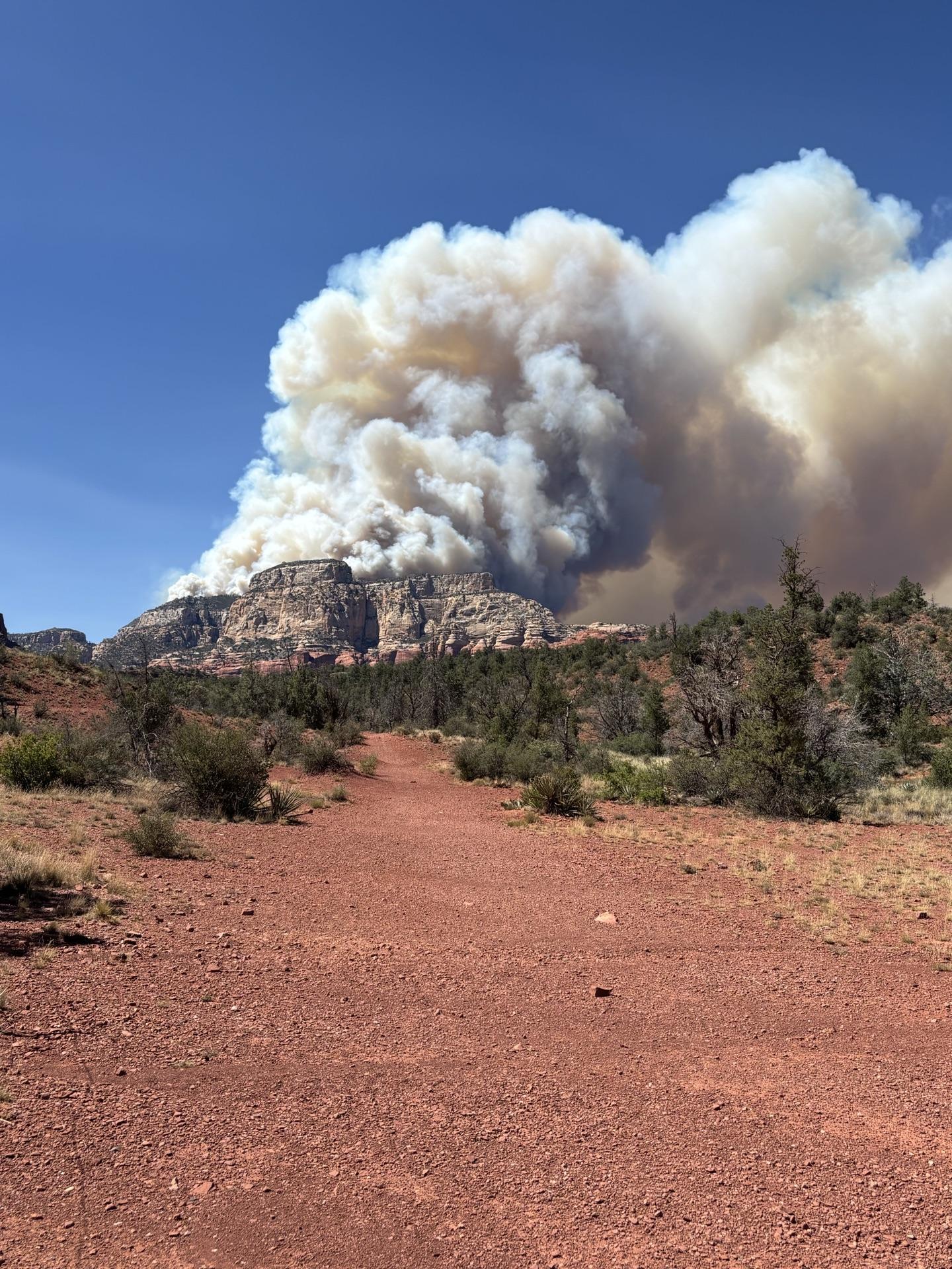 Fire As Seen From Long Canyon Road, July 1, 2026